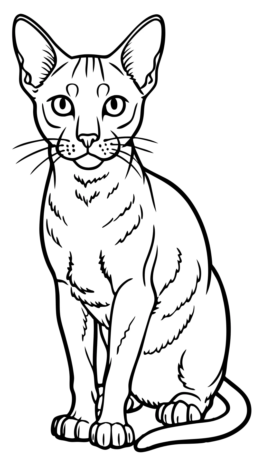 realistic coloring pages of cats